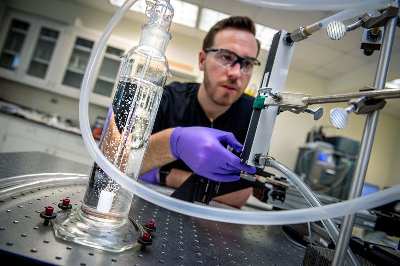 student in lab student in lab