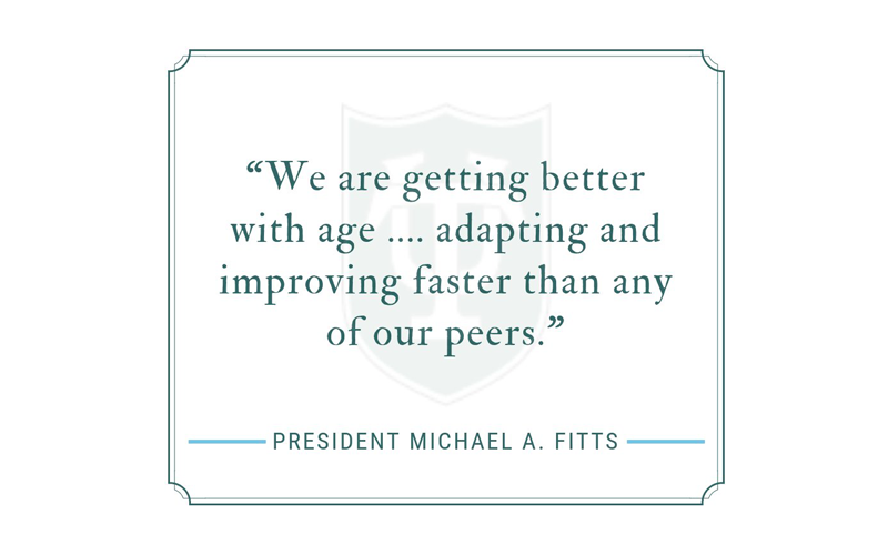 We are getting better with age -- adapting and improving faster than any of our peers.