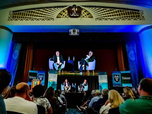 Walter Isaacson, Leonard Lauder Professor of American History and Values and Co-Chair of the New Orleans Book Festival at Tulane University, sat down with Tulane President Mike Fitts